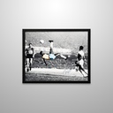 PELE AUTOGRAPHED SPOTLIGHT BICYCLE KICK SIGNED  PELE  IN BLUE 16X20 PHOTO