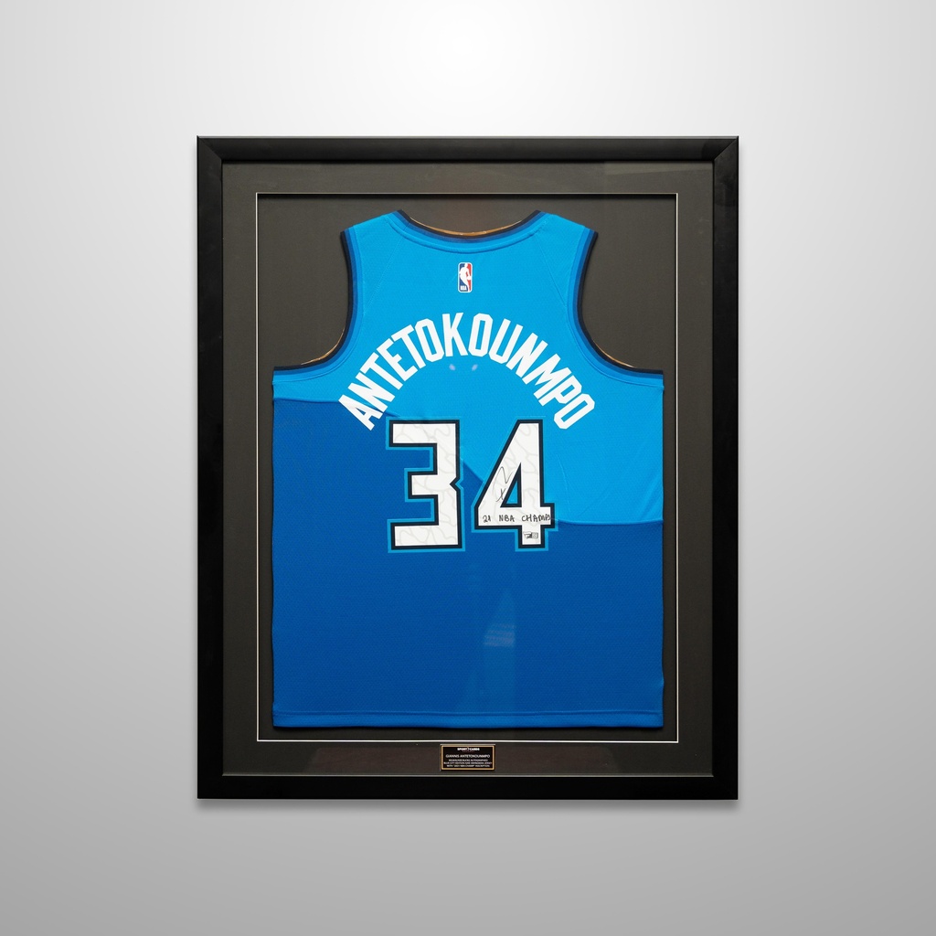 Giannis Antetokounmpo (Antetokounmpo) - Sign Jersey Basketball