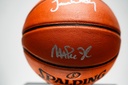 Earvin “Magic” Johnson Jr. (Johnson) and James Ager Worthy - Sign Ball
Basketball