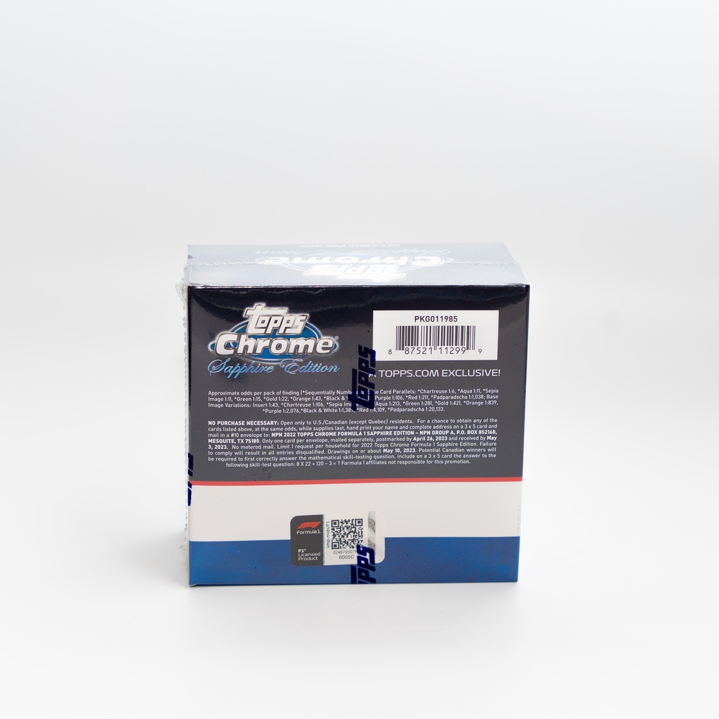 TOPPS CHROME SAPPHIRE EDITION - FORMULA 1 - 2022