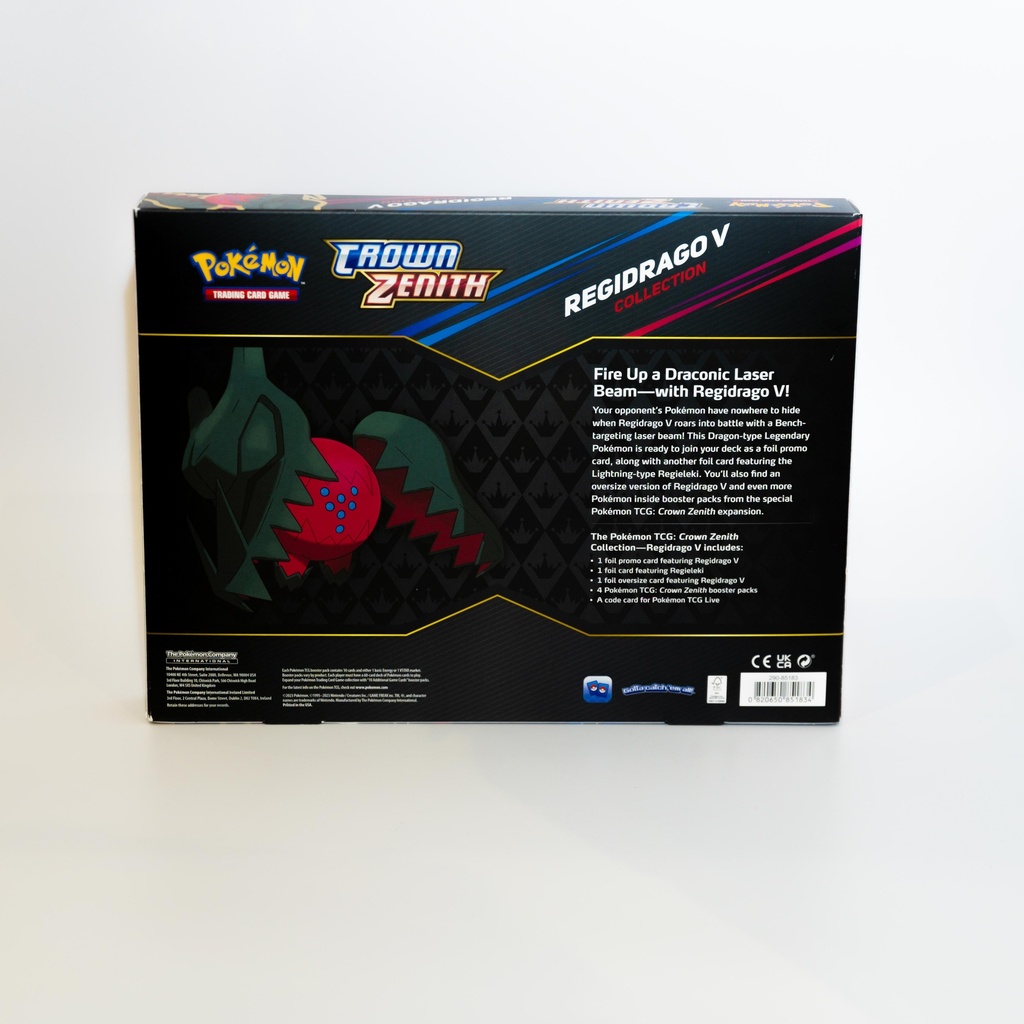 Pokémon Crown Zenith Regieleki V and Regidrago V Collection Collection - Box
