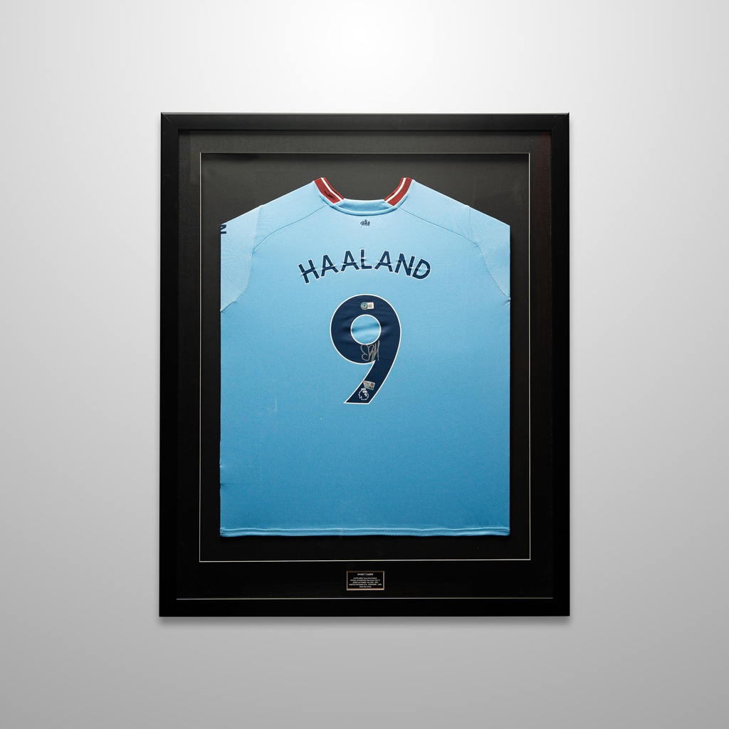 Haaland, Erling Auto (Man City/22-23 Home Blue /CL Patch) Jersey