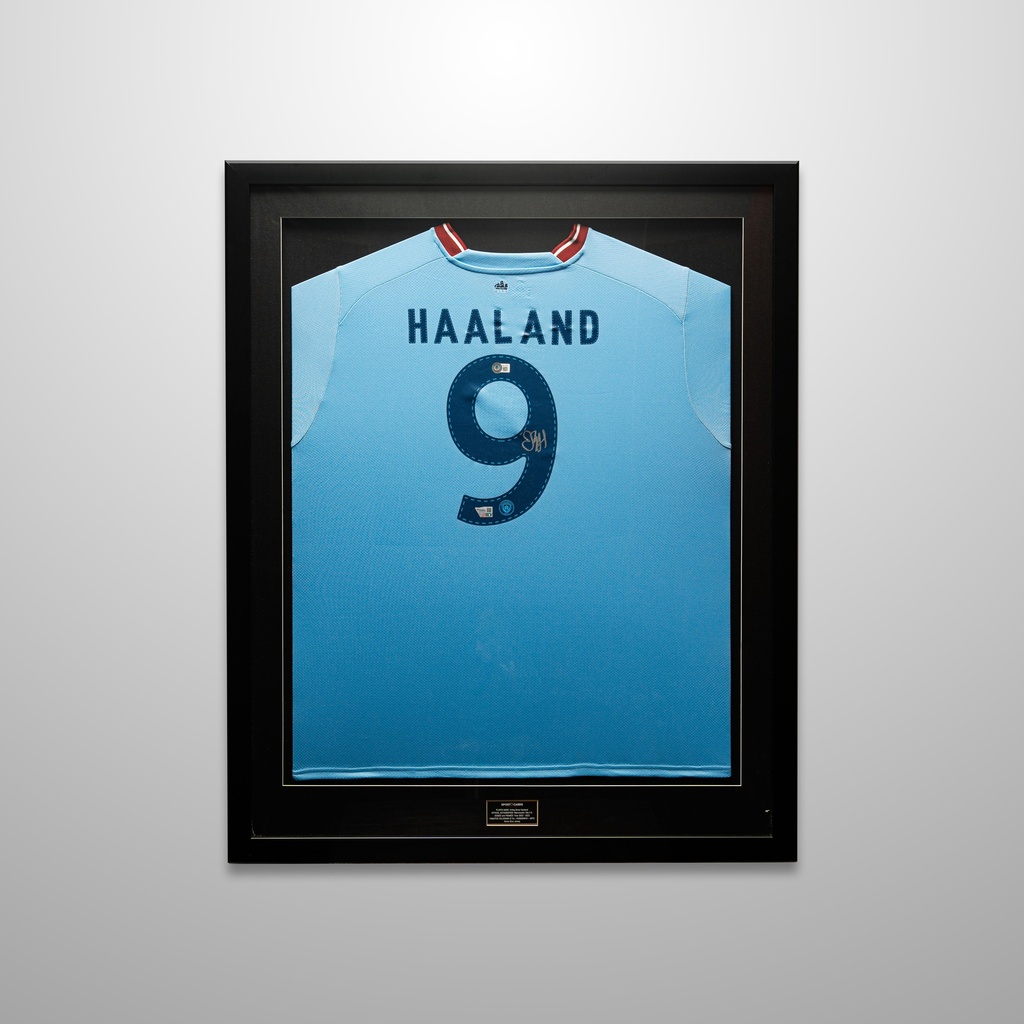 Haaland, Erling Auto (Man City/22-23 Home Blue /CL Patch) Jersey