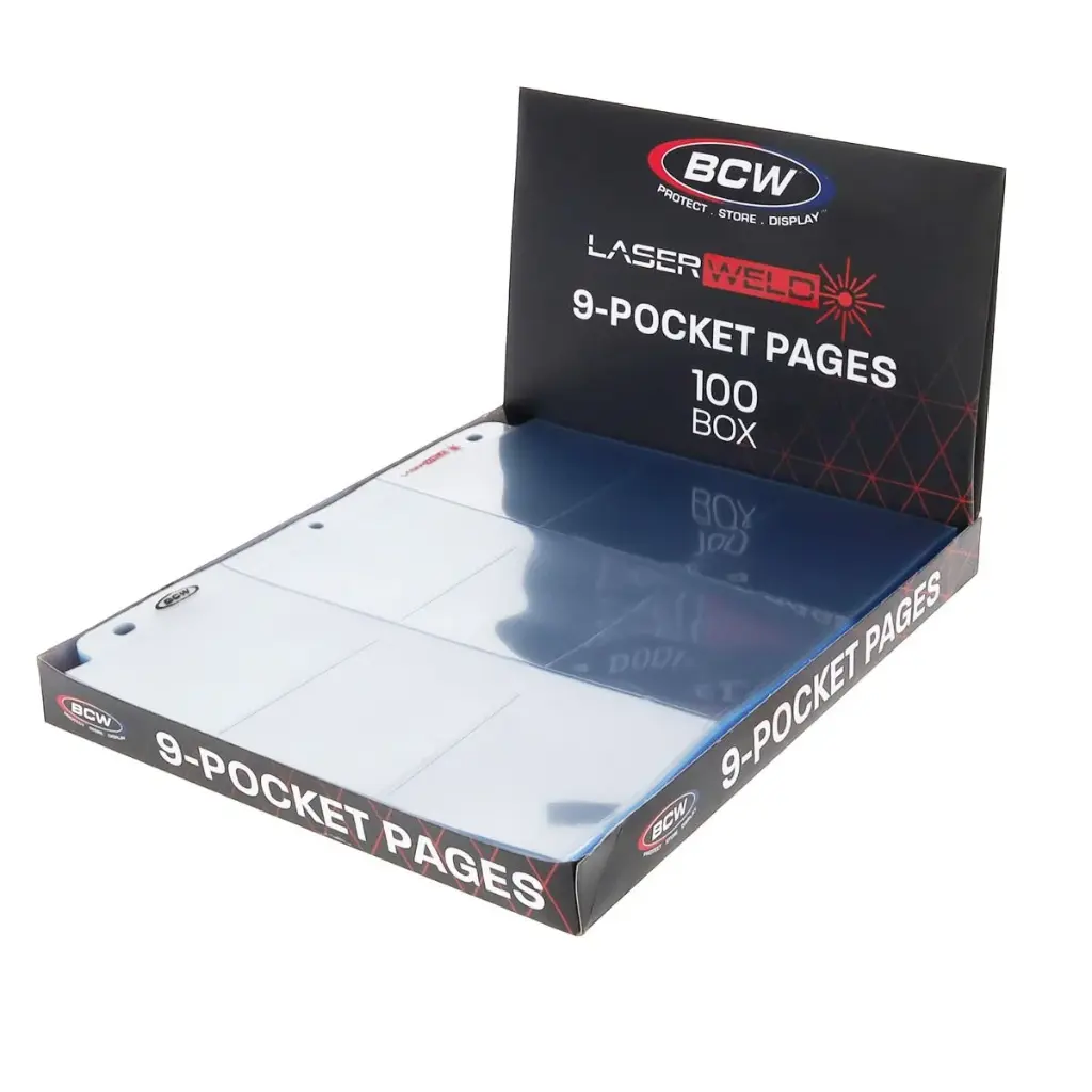 BCW LaserWeld 9-Pocket Page (100 Pages Per Box)