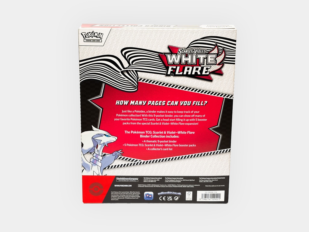 Pokemon Scarlet & Violet White Flare Binder Collection Box