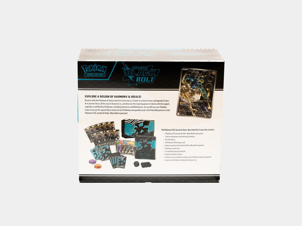 Pokemon Scarlet & Violet Black Bolt Elite Trainer Box