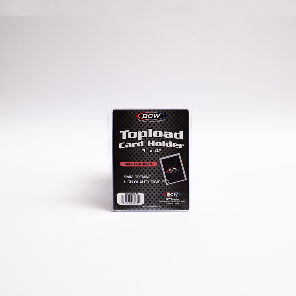 BCW Topload Card Holder 3' X 4'  Thick Card- 360 PT