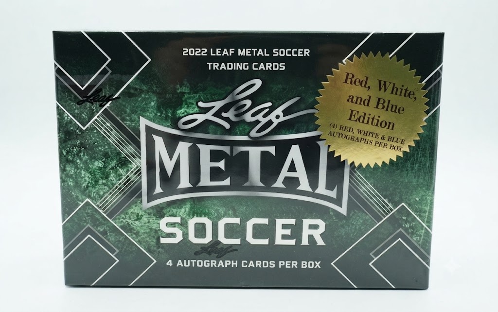 2022 Leaf Metal Soccer Red, White and Blue Edition Hobby Box