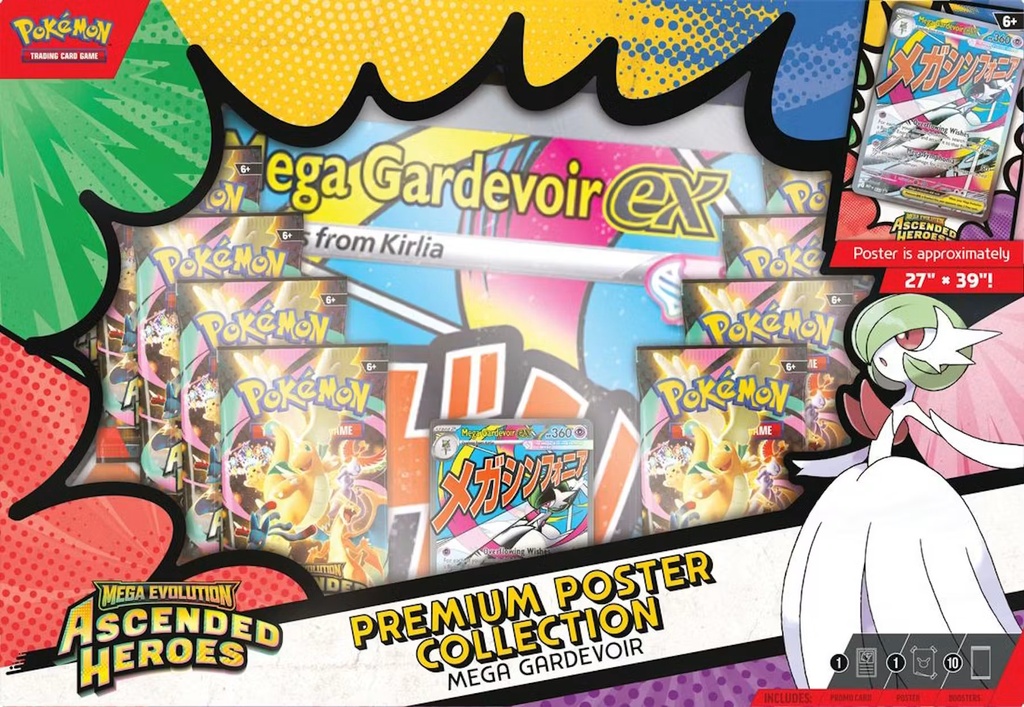 Pokemon Mega Evolution- Ascended Heroes Premium Poster Collection 