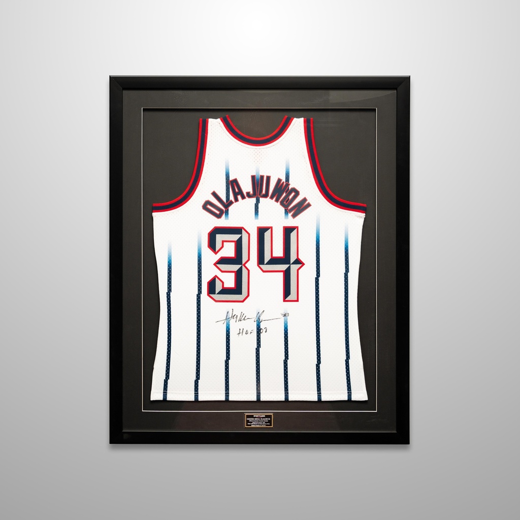 Hakeem Abdul Olajuwon (Olajuwon) - Sign Basketball Jersey 