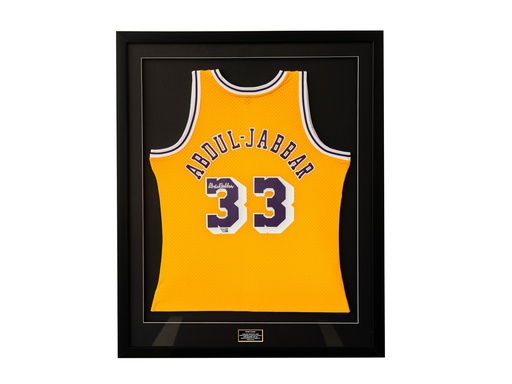 [JRSY-AB0023] Kareem Abdul-Jabbar Los Angeles Lakers Autographed Mitchell & Ness Gold 198-85 Swingman Jersey
