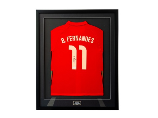 [JRSY-FE0018] Bruno Fernandes Portugal National Team Autographed 2020-21 Home Jersey
