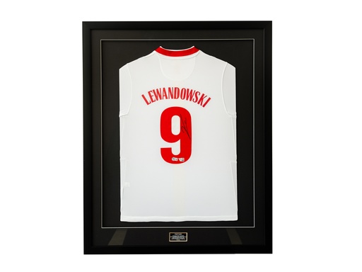 [JRSY-LE0073 ] Robert Lewandowski Poland National Team Autographed Nike 2021-2022 White Jersey
