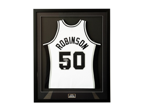 [JRSY-RO0408 ] David Robinson San Antonio Spurs Autographed White Mitchell & Ness 1998-1999 Authentic Jersey