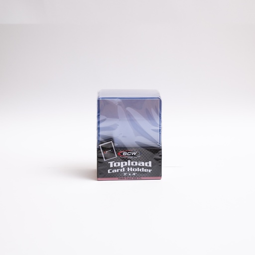 [1-TLCH-TH-4.25MM] BCW Topload Card Holder 3' X 4'  Thick Card- 168 PT (10 Holders Pack)
