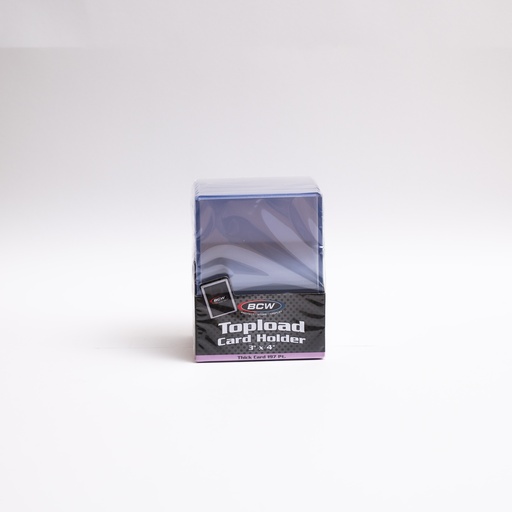 [1-TLCH-TH-5MM] BCW Topload Card Holder 3' X 4'  Thick Card- 197 PT (10 Holders Pack)