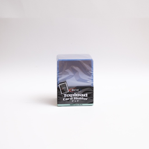 [1-TLCH-TH-2MM] BCW Topload Card Holder 3' X 4'  Thick Card- 79 PT (25 Holders Pack)