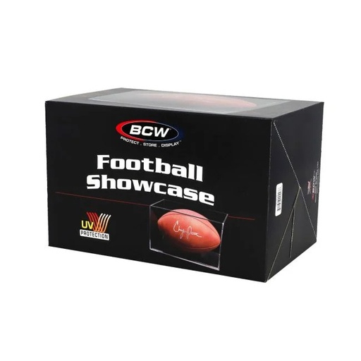 [1-SC-FB-UV] BCW Football Showcase - Black Stand - UV