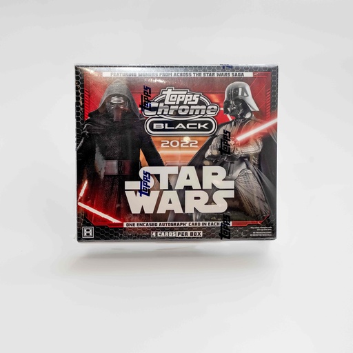 [PKG011782] Topps Chrome Star Wars Black 2022
(One Encased Autograph Card in each) Box Hobby