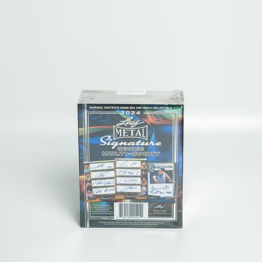 [2024LEAFSIGMS] 2024 Leaf Metal Signature Series Multi- Sport Cards  -Two 1/1 Autograph Cards