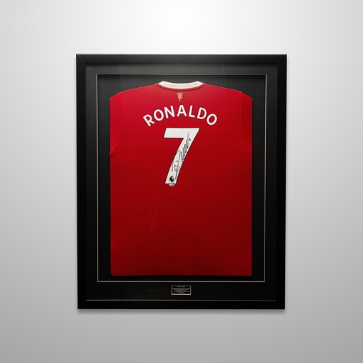 [JRSYRO0208] Cristiano Ronaldo Autographed (Man United/Adidas/2021 Red) Jersey