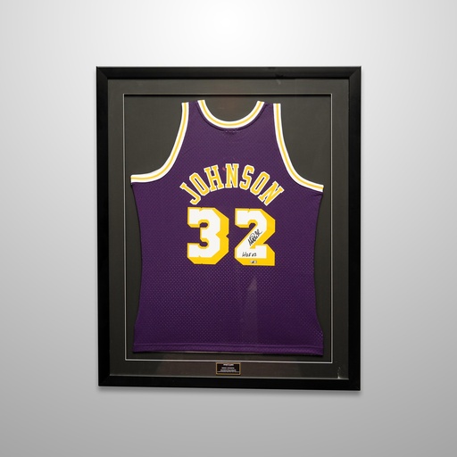 [JRSYJO0073] Earvin “Magic” Johnson Jr. (Johnson) - Sign Basketball Jersey -0073