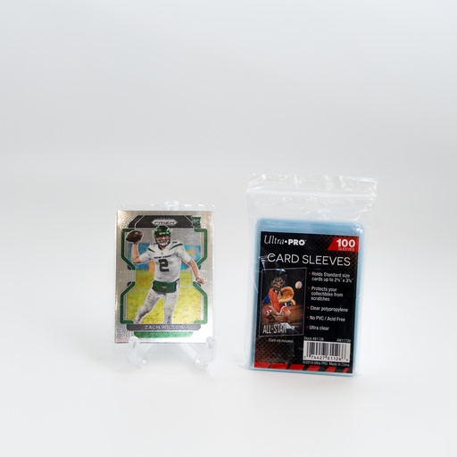 [81126] Ultra Pro 100 Cards Sleeves 100 Sleeves (TCG Card Not Include) Hold Standard Size Cards up to 2 5/8'' x 3 5/8''